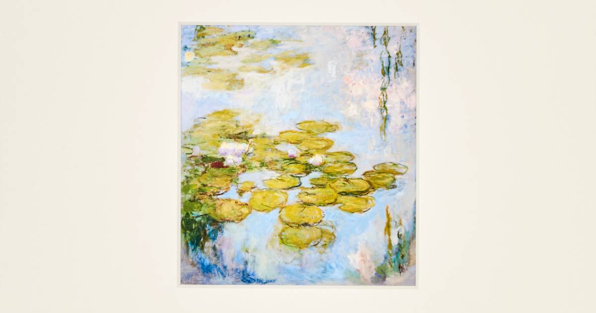 Toile Décorative Claude Monet - Nymphéas - Impression Sur Cadre Prêt à Accrocher | Neuf